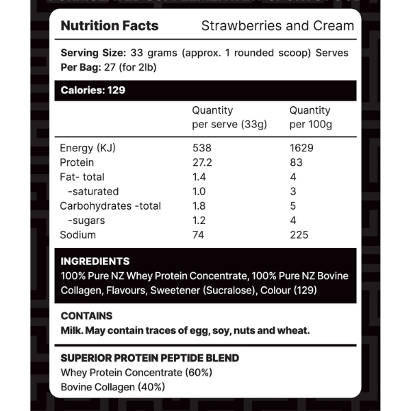 Collagen Whey Protein 2lb