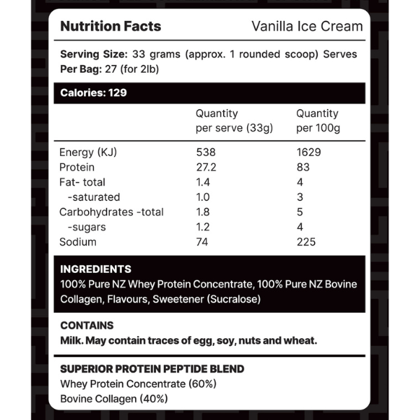 Collagen Whey Protein 2lb